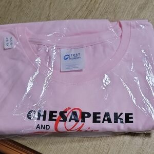 Port and Company Pink Short Sleeve Tee